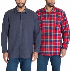 Lee Men's Flannel Shirt 2-pack